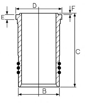 GOETZE ENGINE 1526008000 -  Гильза цилиндра